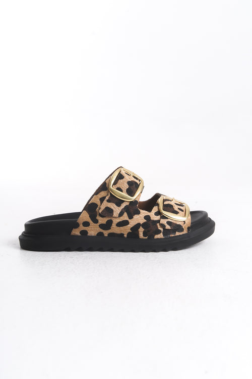 Leopar Toka Detaylı Günlük Terlik